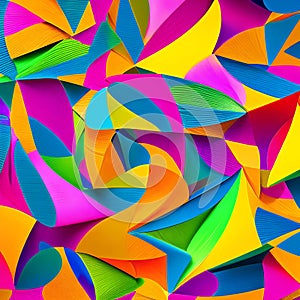 140 Abstract Shapes: A creative and artistic background featuring abstract shapes in bold and vibrant colors that create a uniqu