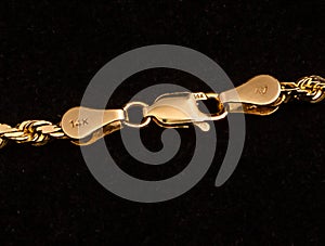 14k Gold Chain Clasp