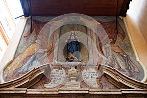 The 14th century Church of St Mary located near Dolac market in Zagreb