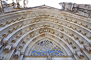 the 14th century Gothic Barcelona Cathedral Catedral de Barcelona