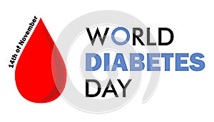 14TH OF NOVEMBER WORLD DIABETES DAY BLOOD DROP