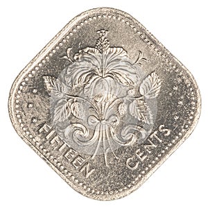 15 bahamian cent coin