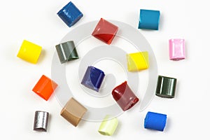 15 dyed polymer resins
