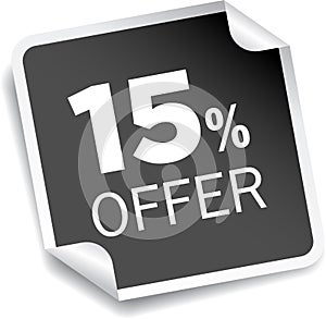 15 percentage discount offer
