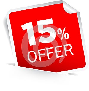 15 percentage discount offer