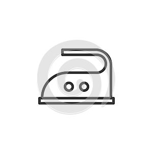 150 C iron temp sign line icon