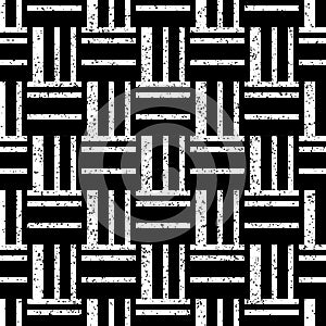 1507 Seamless pattern with horizontal and vertical black bands, modern stylish image.