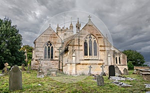 15th Century Church of St Martin, North Nibley, The Cotswolds, Gloucestershire, England, UK