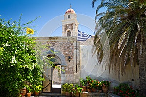 15th century monastery Moni Toplou on Crete photo