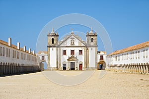 The 15th century Our Lady of the Cape or Nossa Senhora do Cabo Church near cape Espichel, Portugal