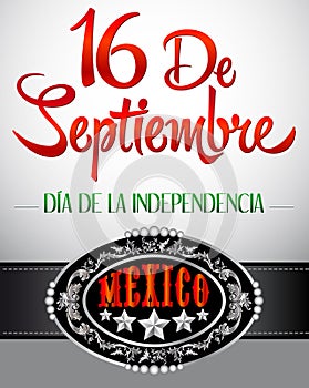 16 de Septiembre, dia de independencia de Mexico