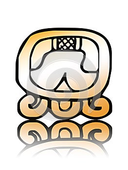 16 Kib - maya calendar seal vector photo