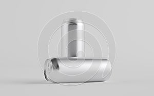 16 oz. / 500ml Aluminium Beer / Soda / Energy Drink Can Mockup - Two Cans.  3D Illustration