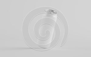 16 oz. / 500ml Aluminium Can Mockup - One Can. Blank Label.  3D Illustration