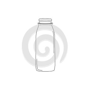 16 oz. Tall Pint Glass Milk Bottle, 48mm