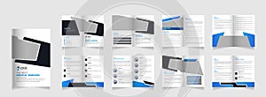 16 Page Medical brochure template, Healthcare annual report, Hospital business profile template layout