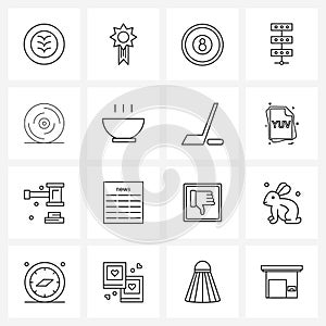 16 Universal Icons Pixel Perfect Symbols of new, happy, game, event, internet