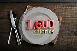 1600 calories 3D.