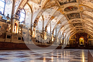 16th century Antiquarium Hall of Antiquities, Residence Palace, Munich, Germany