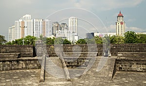 16th century build fortress Intramuros and cannons