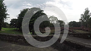 16th century the Intramuros walled city brick rooftops