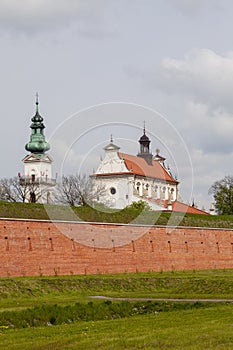 16th century renaissance Zamosc Cathedral and boroque bell tower, Zamosc, Poland