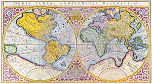 16th century world map photo