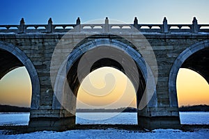 The 17-arch bridge