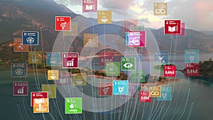 17 Global Goals Concept Earth Plexus Design Motion Graphic Animation