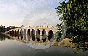 17 hole bridge in summer palace