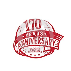 170 years anniversary design template. Anniversary vector and illustration. 170th logo.