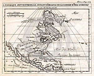 1712 DeLisle Map of North America