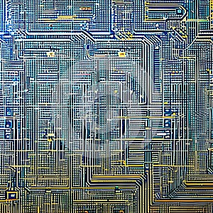 177 Circuit Board: A high-tech and futuristic background featuring circuit board texture in electric and metallic colors that cr
