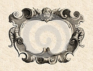 17th Century Baroque Cartouche photo