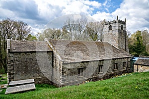 The 17th Century Church of St Michael and St Lawrence in the Parish of Fewston with Blubberhouses, Harrogate, Yorkshire, UK