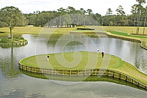 The 17th Green at Sawgrass TPC