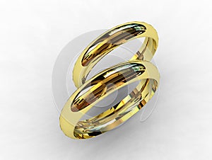 18 karat gold wedding bands