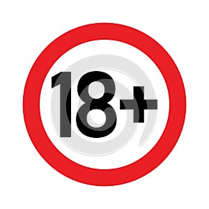 18 plus sign age restrictions.