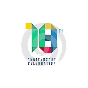 18 th Anniversary Celebration Vector Template Design Illustration