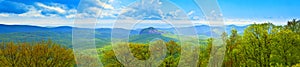 180 degree panoramic of great smoky mountains