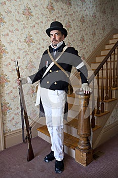 1812 or Civil War Reenactor photo