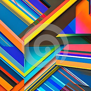 1833 Abstract Geometric Art: An artistic and modern background featuring abstract geometric art with bold shapes, lines, and a c