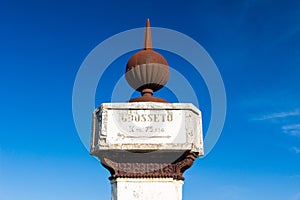 The 1840 Montarrenti column near Siena, Tuscany, Italy