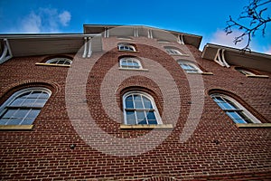 1867 Wapsipinicon River flour Mill architectural detail, Independence Iowa