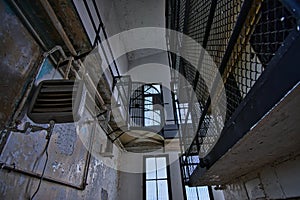 1871 Montana Territorial Prison in Deer Lodge prison cell block