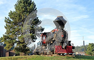 1880 Steam Train in Hill City, South Dakota