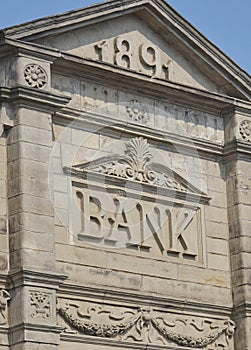 1891 bank roof and frontage