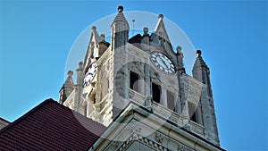 1896 Hancock County Courthouse Greenfield Indiana Clock Tower