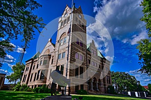 1897 Richardsonian Romanesque style courthouse Waseca MN