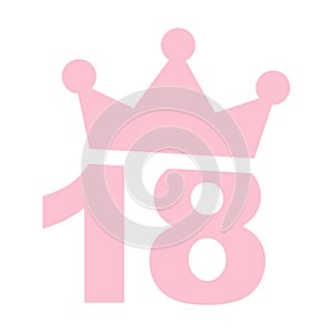 18th birthday party pink clip art